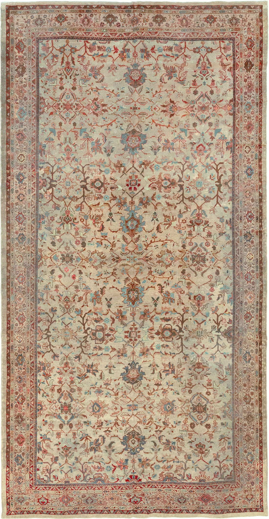 Antique Persian Mahal Gallery Rug, No.9457 - Gsblank