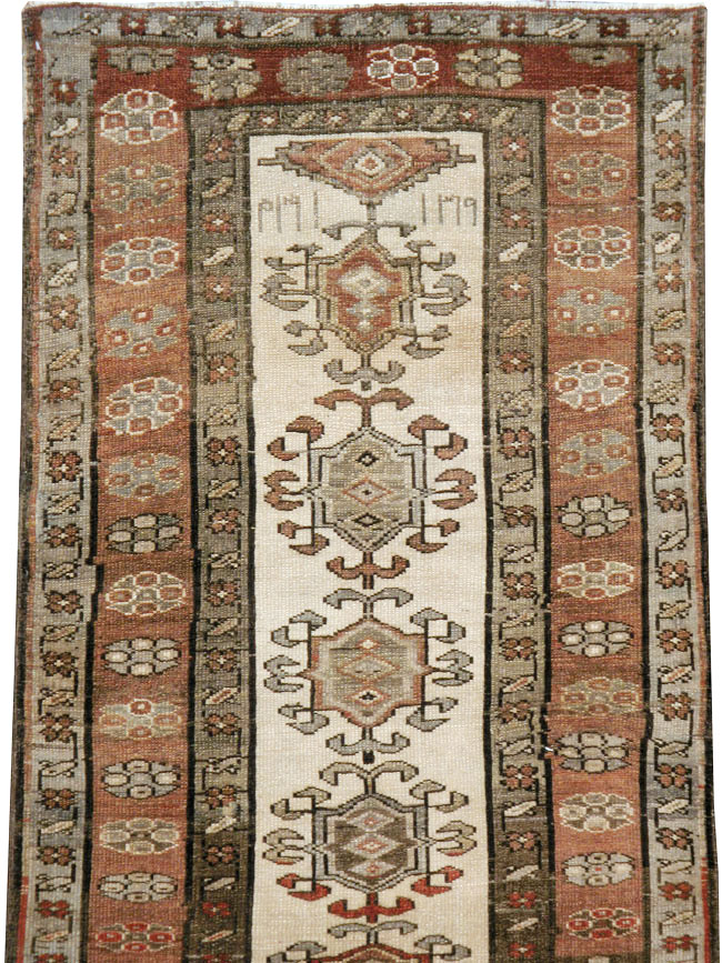 Antique Persian Kurdish Runner, No.9487 - Gsblank