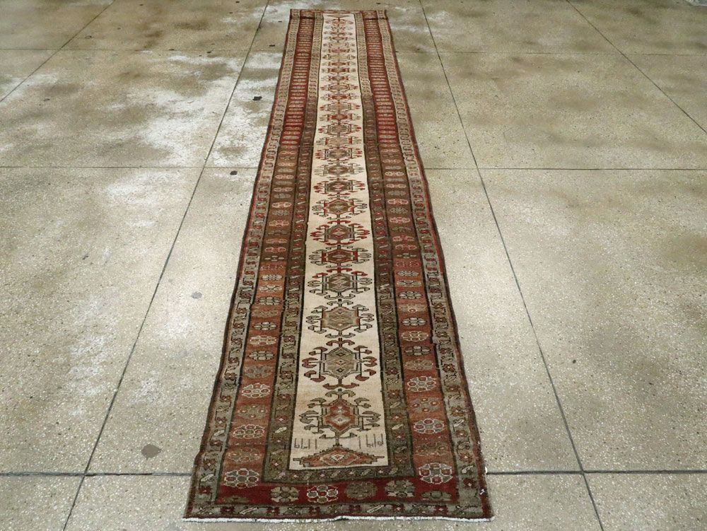 Antique Persian Kurdish Runner, No.9487 - Gsblank