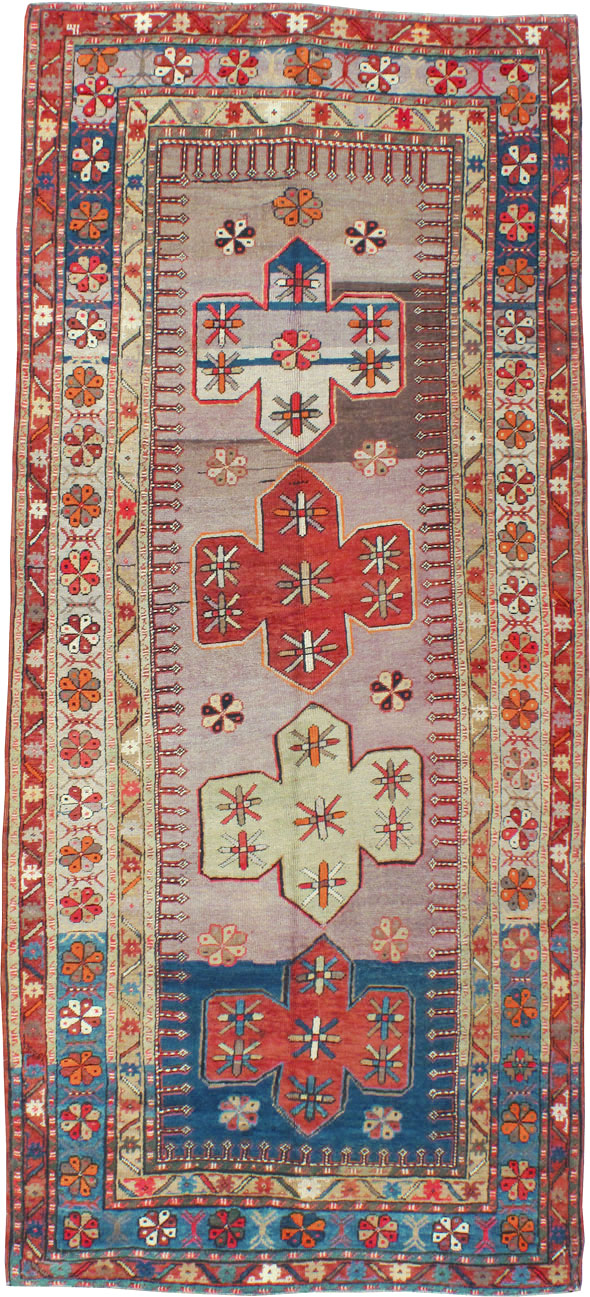 Antique Caucasian Kazak Carpet, No.9489 - Gsblank