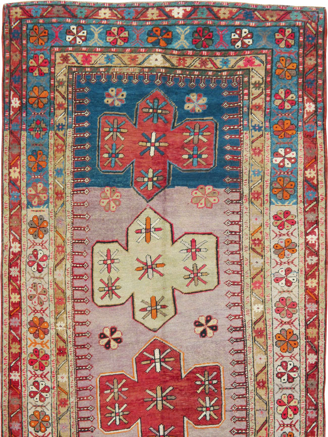 Antique Caucasian Kazak Carpet, No.9489 - Gsblank