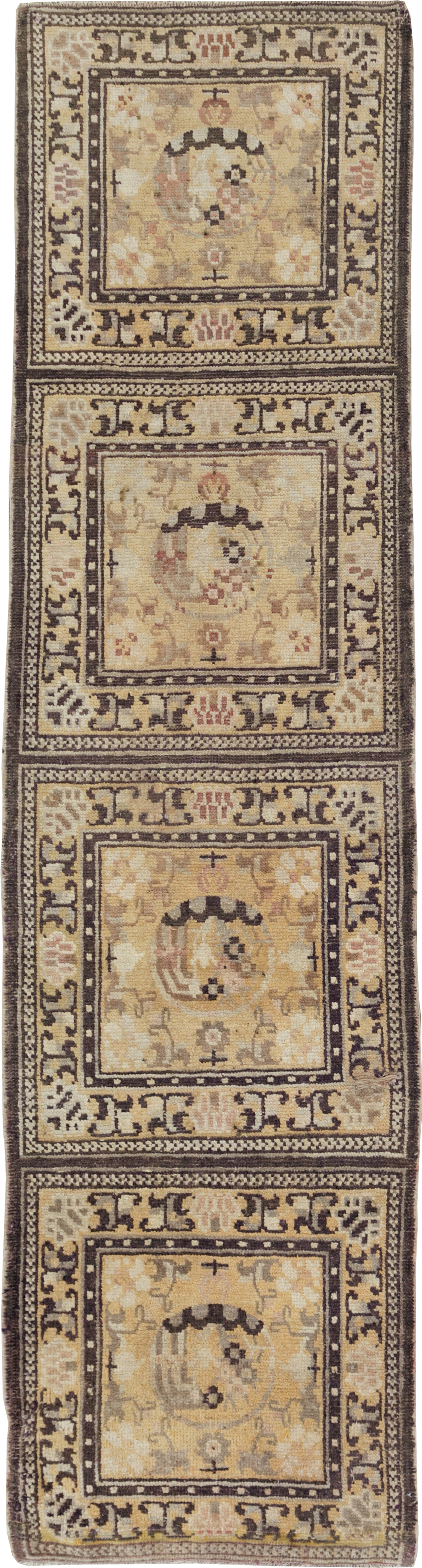 Antique East Turkestan Samarkand Runner, No.9495 - Gsblank