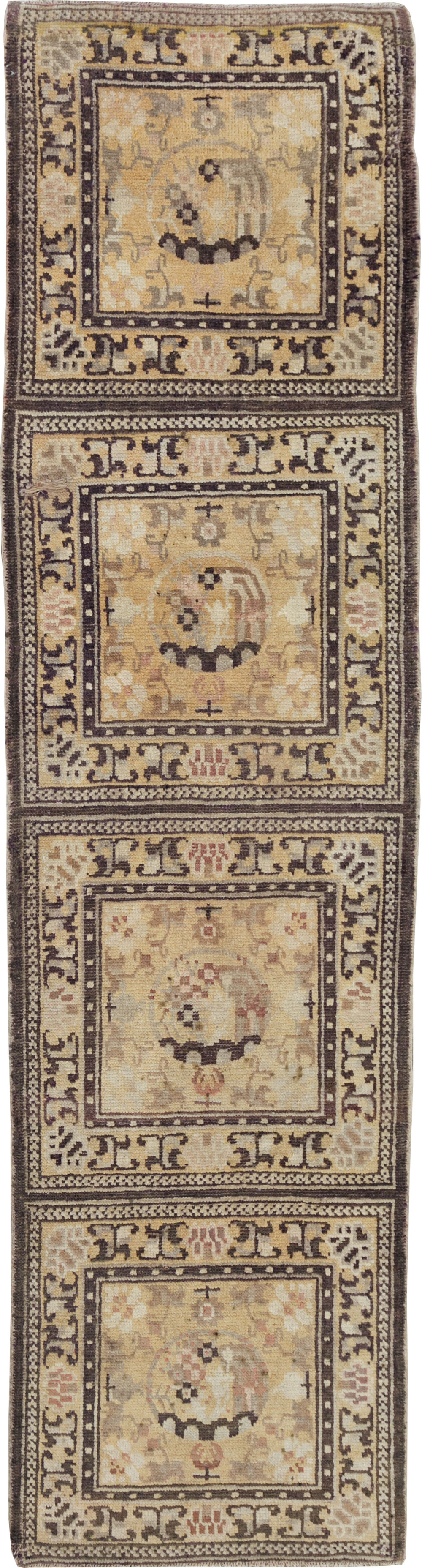 Antique East Turkestan Samarkand Runner, No.9495 - Gsblank