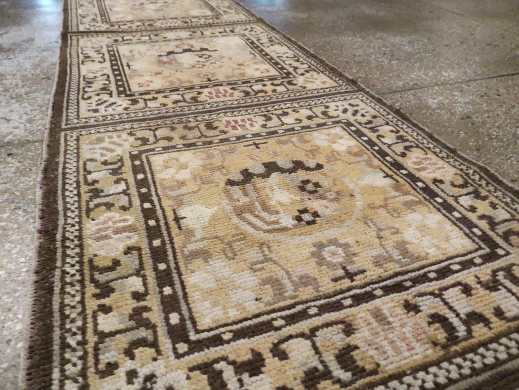 Antique East Turkestan Samarkand Runner, No.9495 - Gsblank