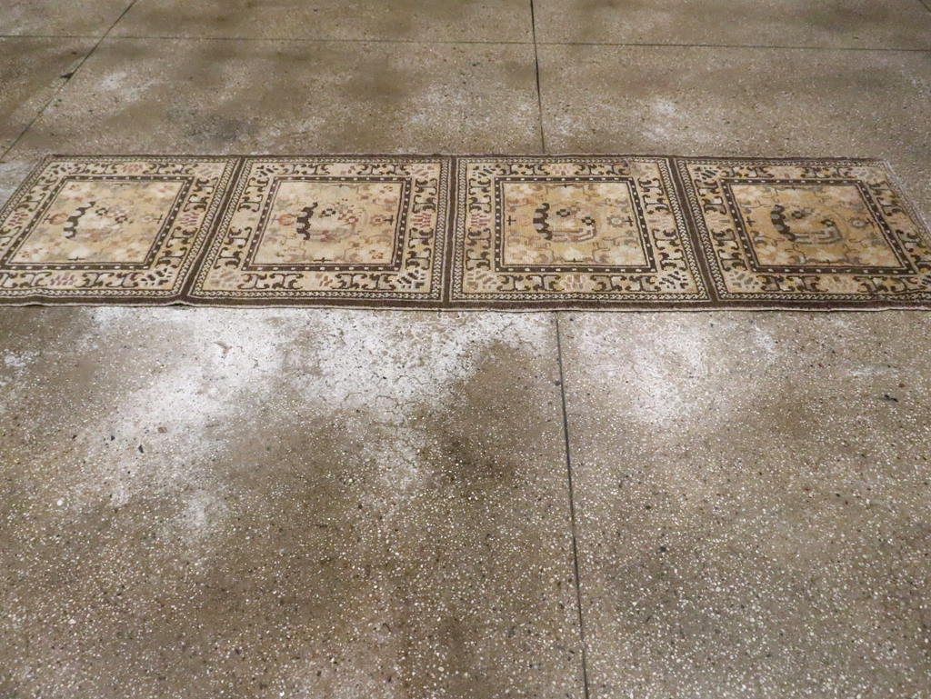 Antique East Turkestan Samarkand Runner, No.9495 - Gsblank