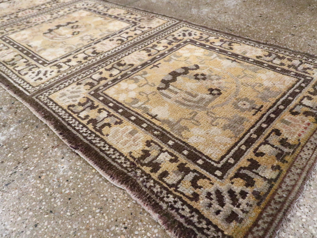 Antique East Turkestan Samarkand Runner, No.9495 - Gsblank