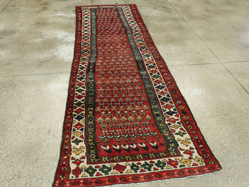 Antique Persian Hamadan Runner, No.9496 - Gsblank