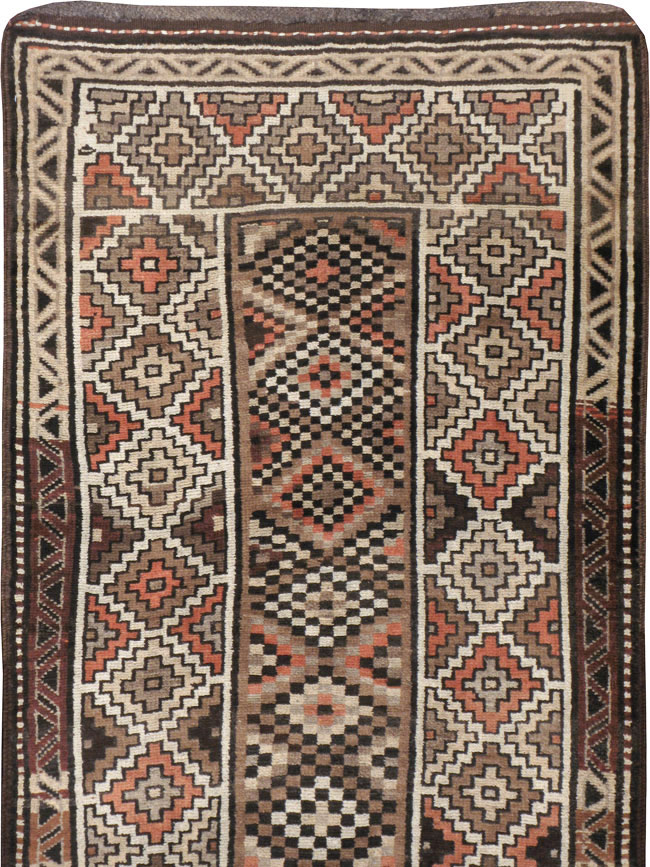 Antique Persian Kurdish Runner, No.9526 - Gsblank