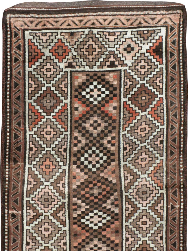 Antique Persian Kurdish Runner, No.9526 - Gsblank
