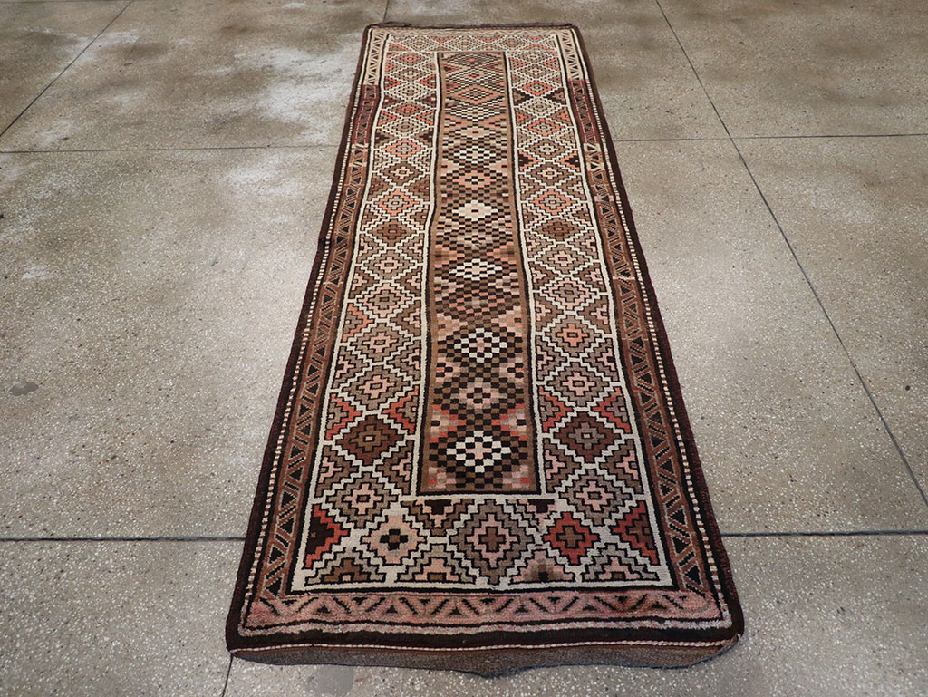 Antique Persian Kurdish Runner, No.9526 - Gsblank