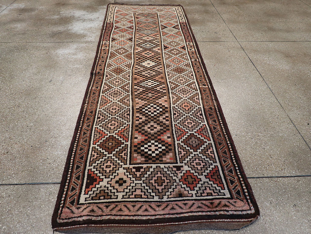 Antique Persian Kurdish Runner, No.9526 - Gsblank