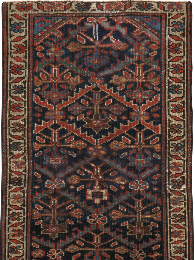 Antique Persian Kurdish Runner, No.9530 - Gsblank