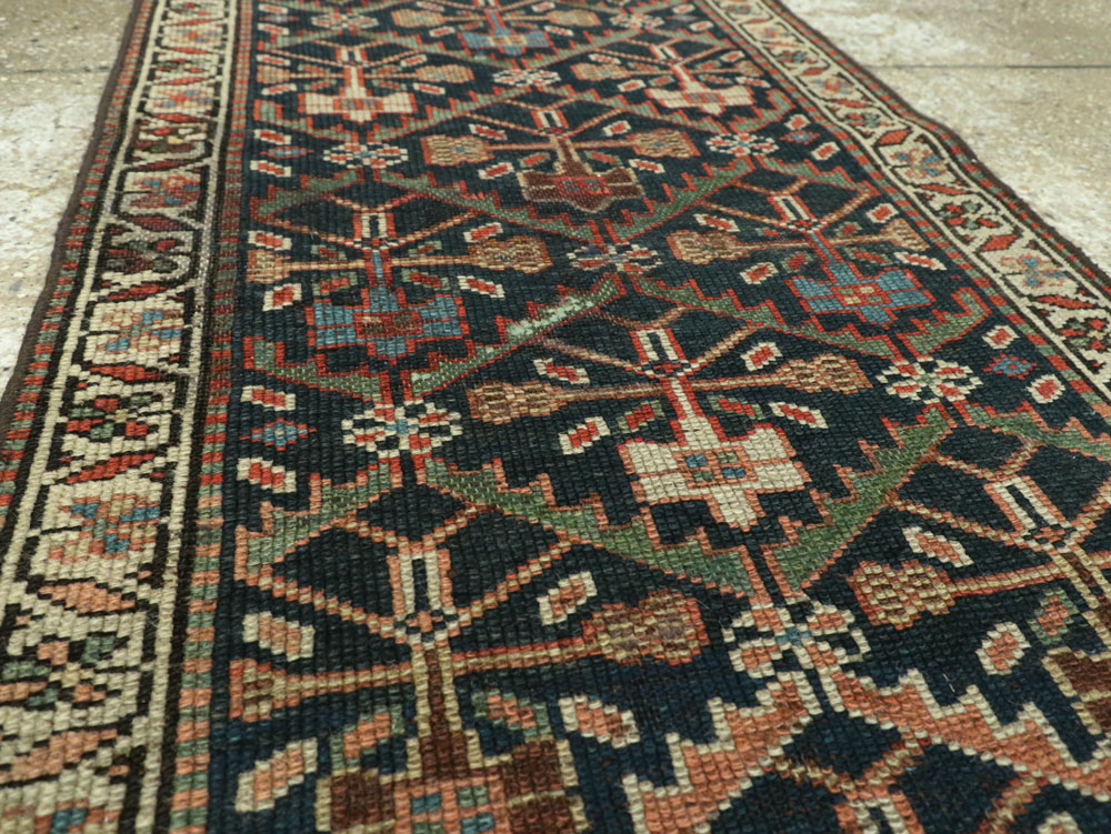 Antique Persian Kurdish Runner, No.9530 - Gsblank