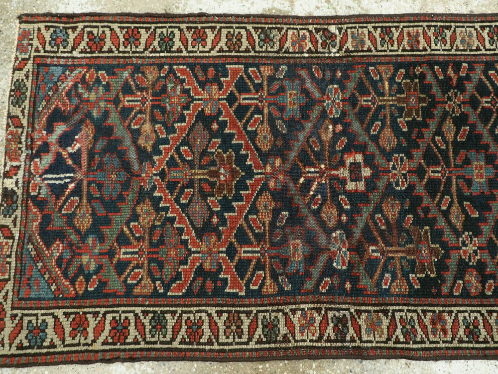 Antique Persian Kurdish Runner, No.9530 - Gsblank