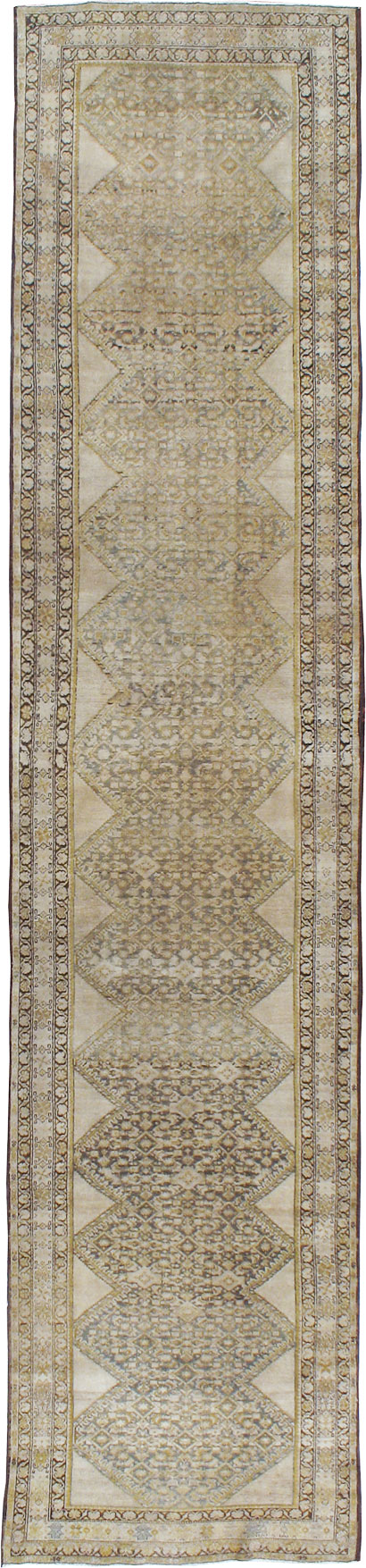 Antique Persian Malayer Runner, No.9542 - Gsblank