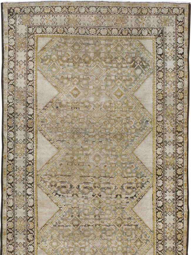 Antique Persian Malayer Runner, No.9542 - Gsblank