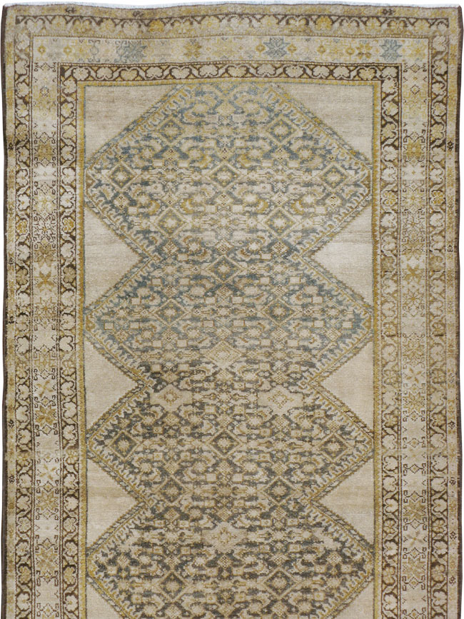 Antique Persian Malayer Runner, No.9542 - Gsblank