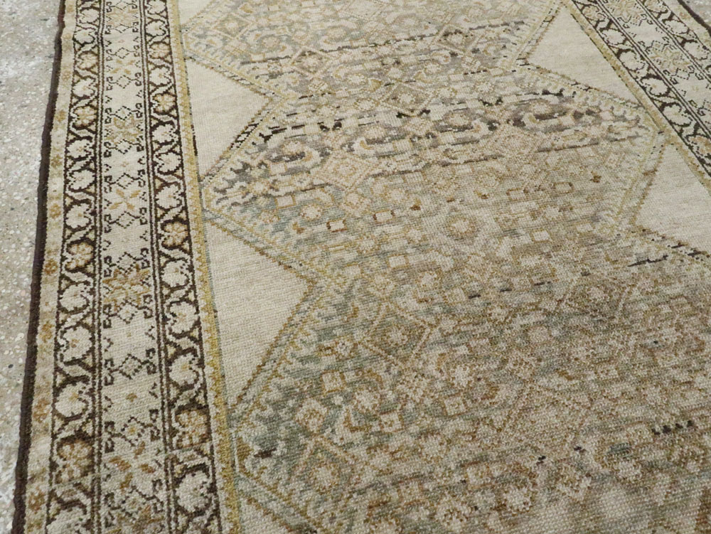 Antique Persian Malayer Runner, No.9542 - Gsblank