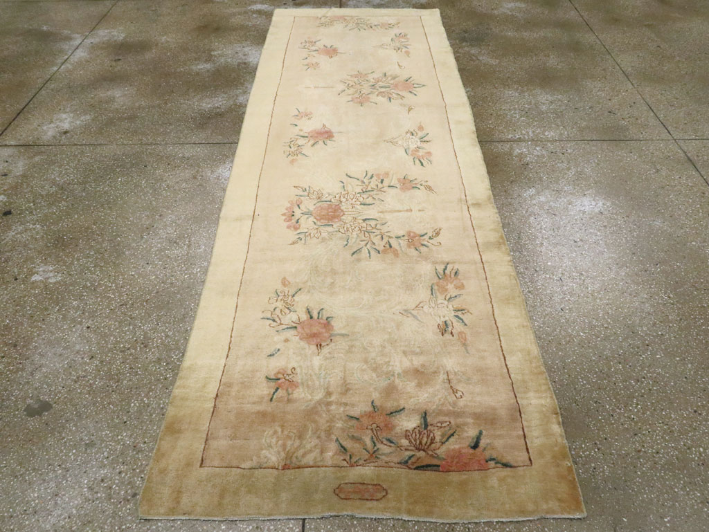 Antique Persian Kerman Runner, No.9551 - Gsblank