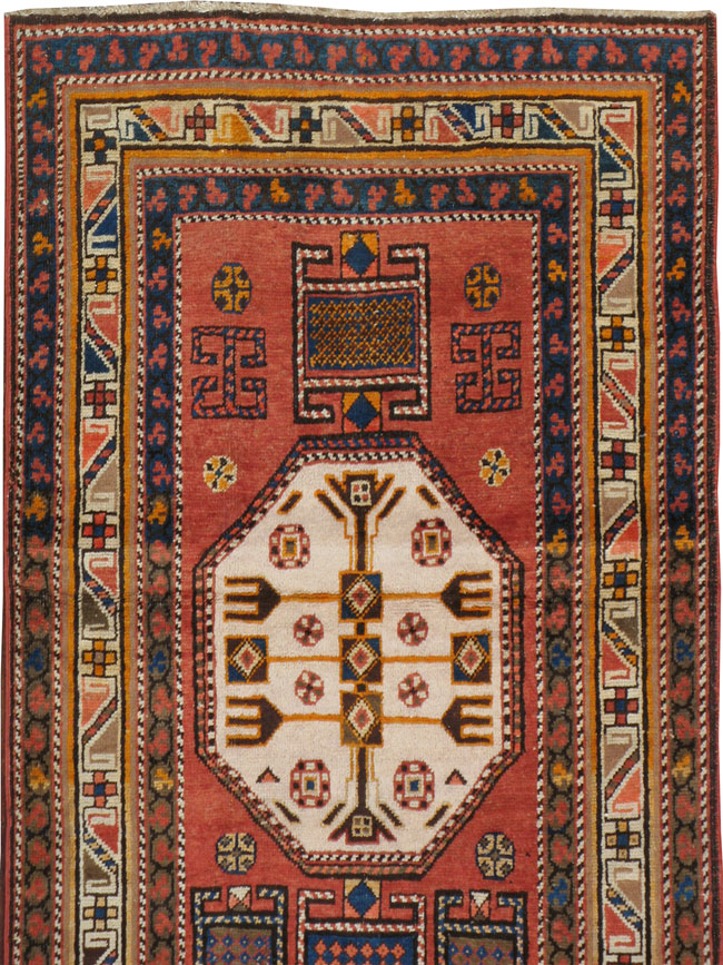 Antique Persian Heriz Long Runner, No.9566 - Gsblank