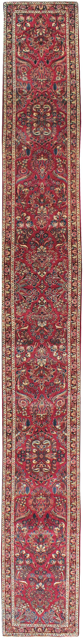 Antique Persian Lilihan Long Runner, No.9596 - Gsblank