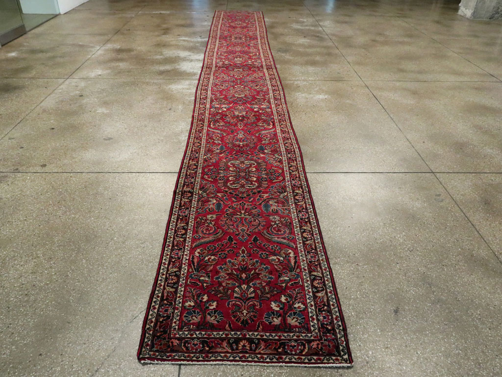 Antique Persian Lilihan Long Runner, No.9596 - Gsblank