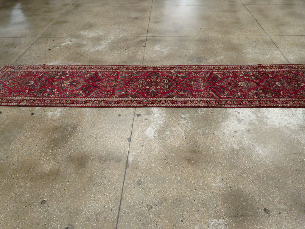 Antique Persian Lilihan Long Runner, No.9596 - Gsblank