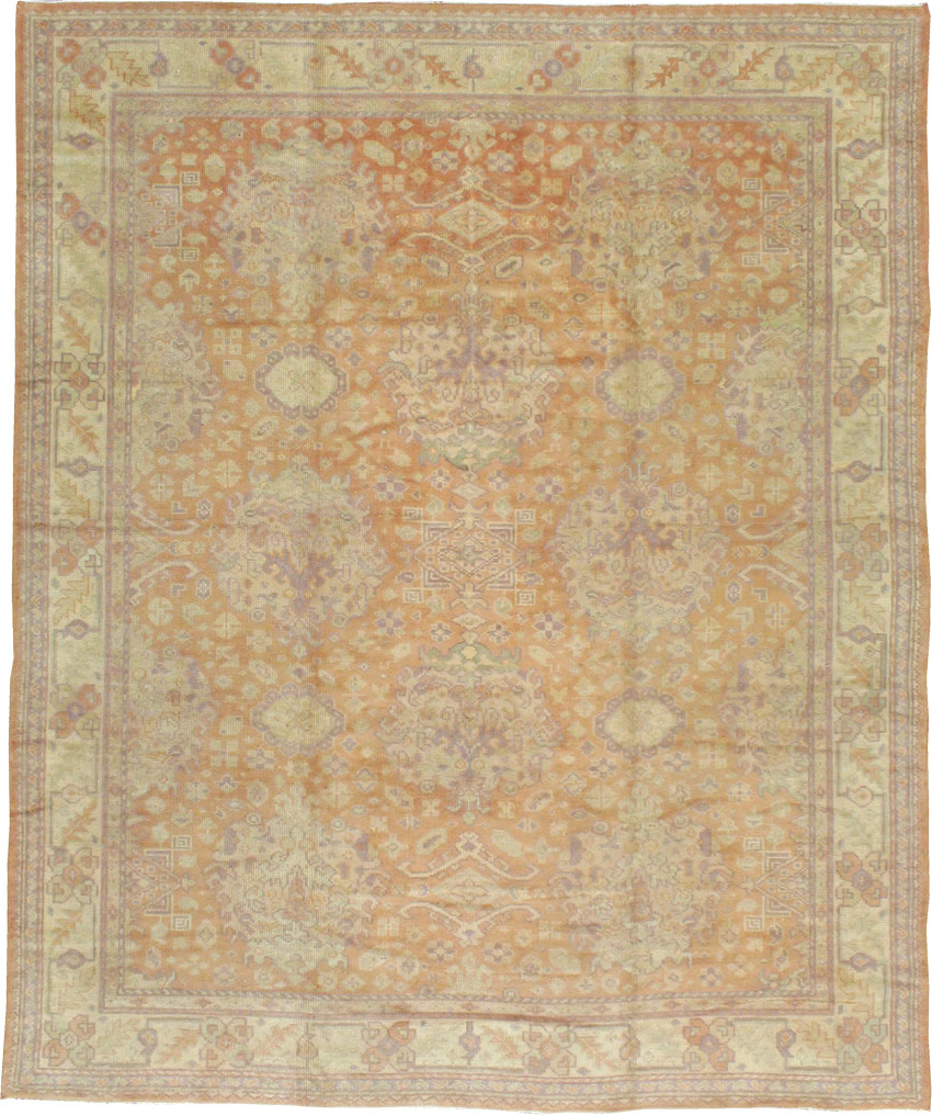 Antique Oushak Square Carpet, No.9603 - Gsblank