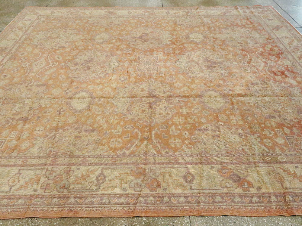 Antique Oushak Square Carpet, No.9603 - Gsblank