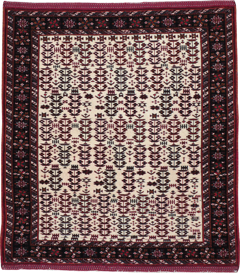 Vintage Persian Qashqai Carpet, No.9616 - Gsblank