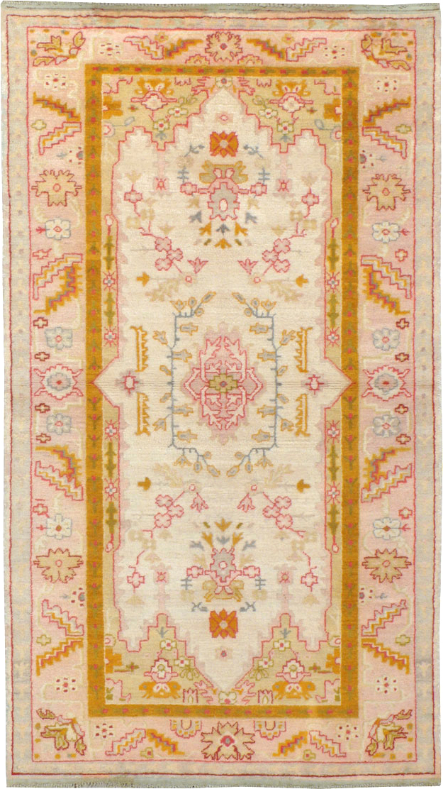 Antique Turkish Oushak Rug, No.9640 - Gsblank