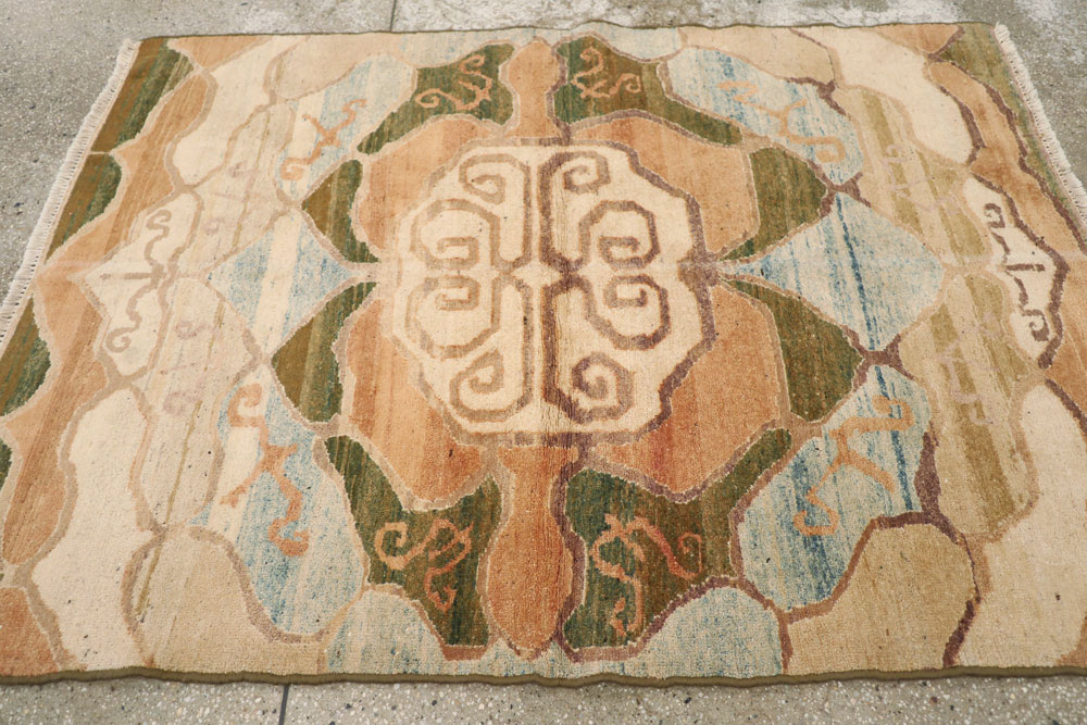 Vintage Indian Lahore Rug, No.9725 - Gsblank