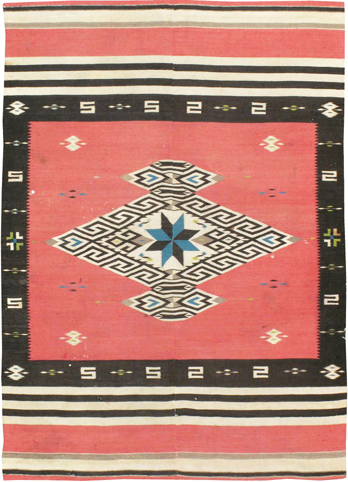 Vintage Navajo Kilim, No.9778 - Gsblank