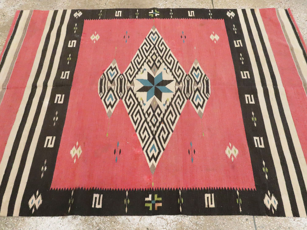 Vintage Navajo Kilim, No.9778 - Gsblank