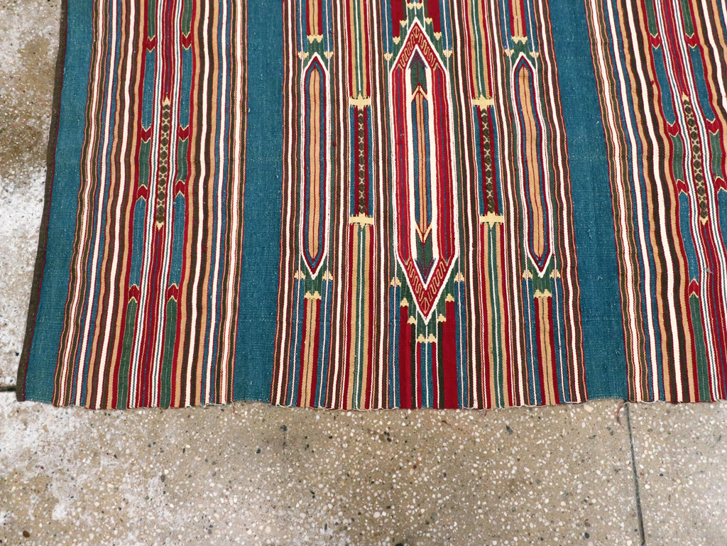 Vintage Persian Flatweave Kilim Runner, No.9799 - Gsblank