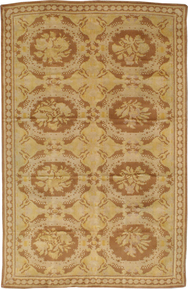 Vintage Portuguese Needlepoint Rug, No.9826 - Gsblank