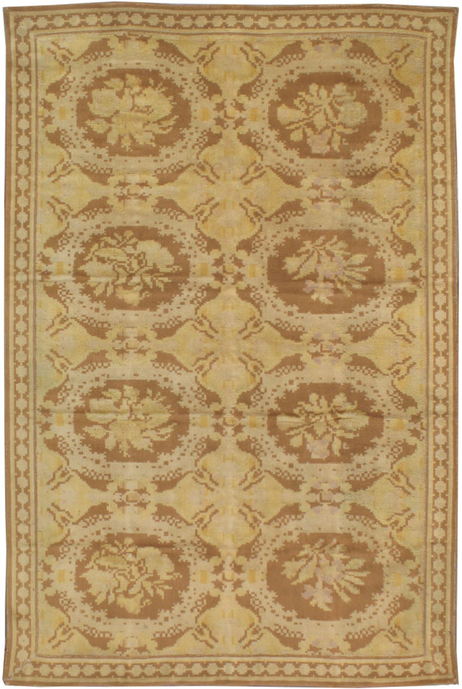 Vintage Portuguese Needlepoint Rug, No.9826 - Gsblank