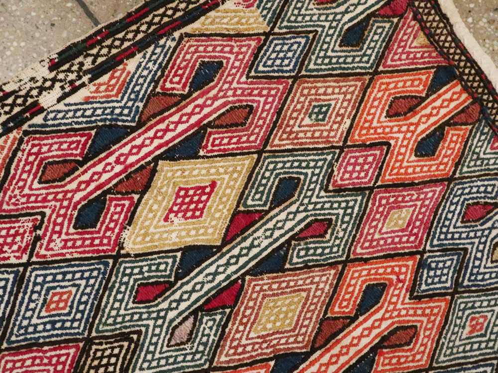 Vintage Caucasian Verneh Flatweave Kilim, No.9847 - Gsblank