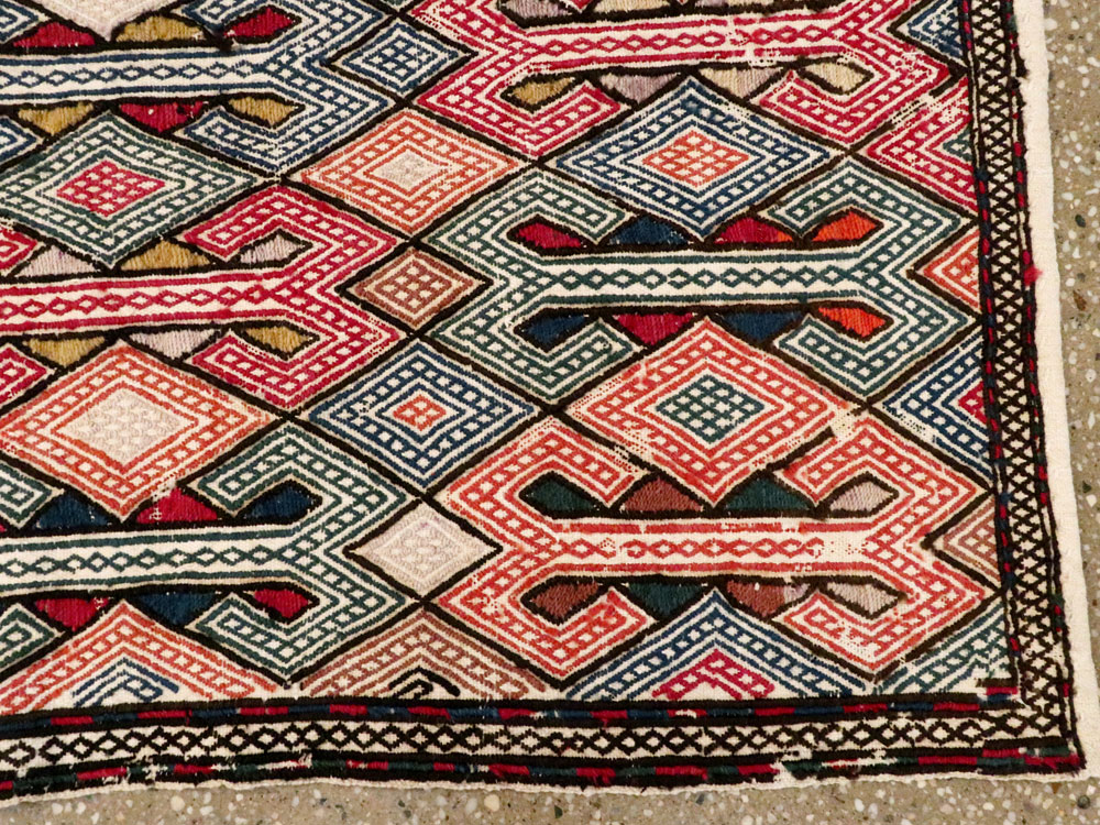 Vintage Caucasian Verneh Flatweave Kilim, No.9847 - Gsblank