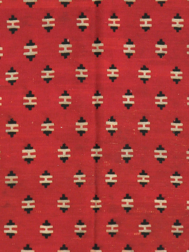 Vintage Bulgarian Flatweave Kilim Gallery Carpet, No.9850 - Gsblank