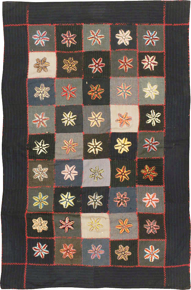 Antique American Embroidered Quilt, No.9865 - Gsblank