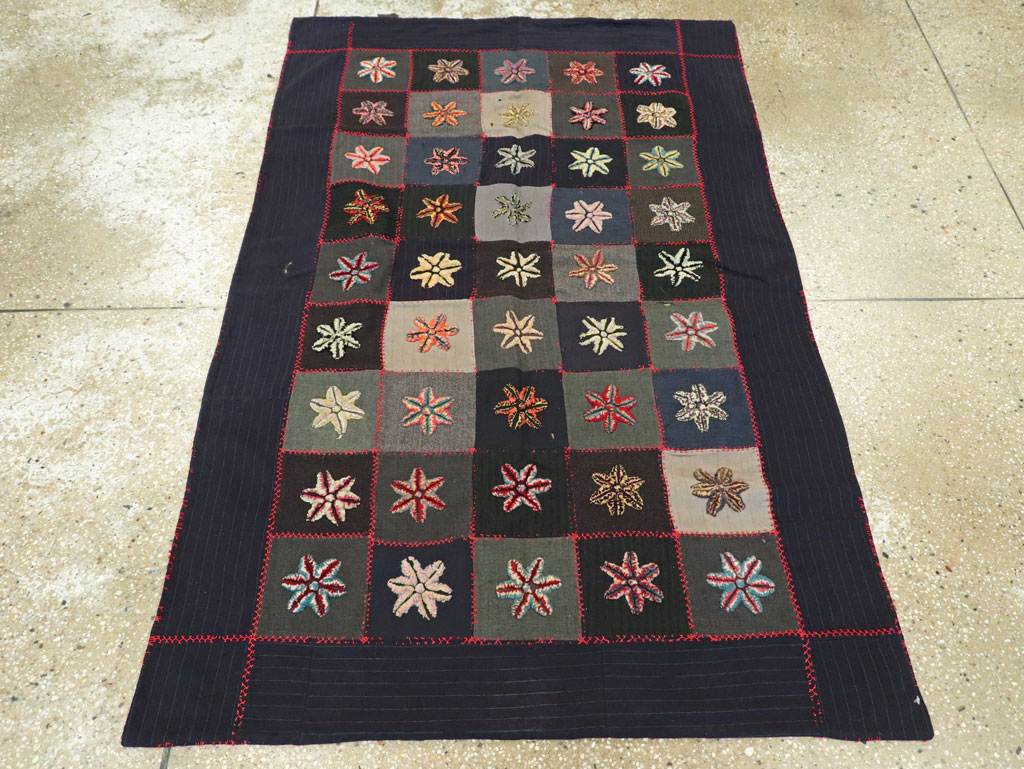 Antique American Embroidered Quilt, No.9865 - Gsblank