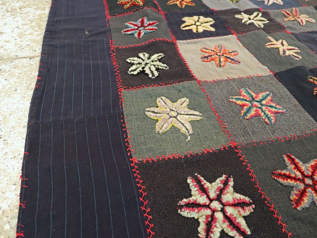 Antique American Embroidered Quilt, No.9865 - Gsblank