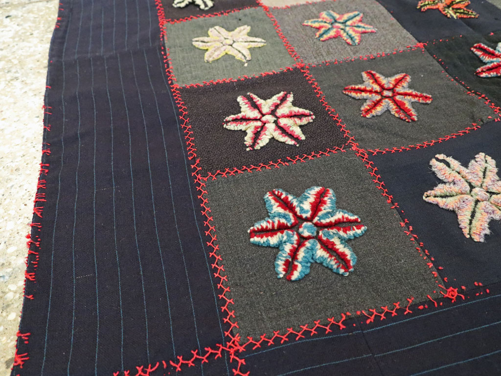 Antique American Embroidered Quilt, No.9865 - Gsblank