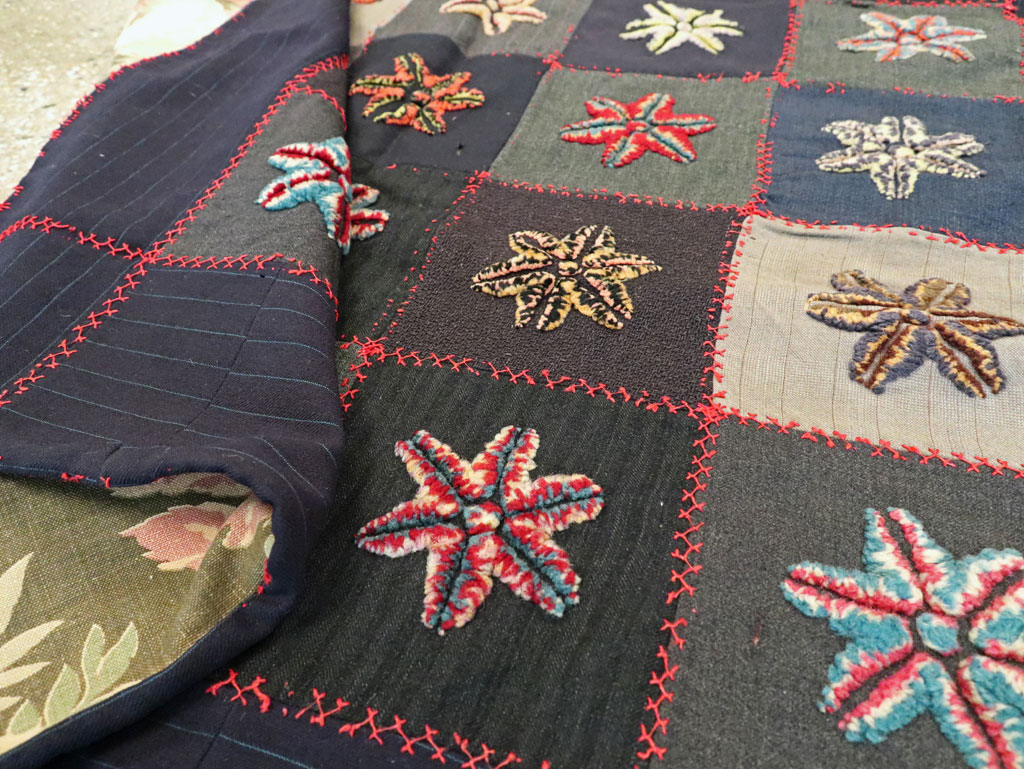 Antique American Embroidered Quilt, No.9865 - Gsblank