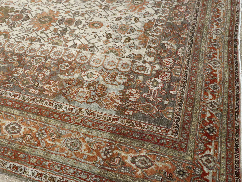 Antique Persian Bibikabad Carpet, No.9877 - Gsblank