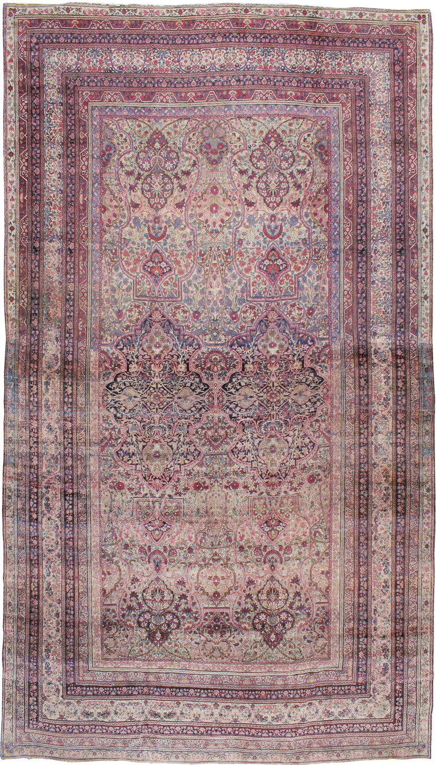 Antique Persian Lavar Kerman Carpet, No.9890 - Gsblank