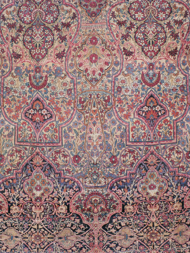 Antique Persian Lavar Kerman Carpet, No.9890 - Gsblank
