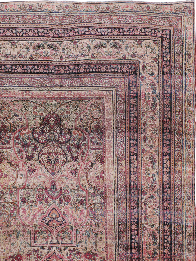 Antique Persian Lavar Kerman Carpet, No.9890 - Gsblank