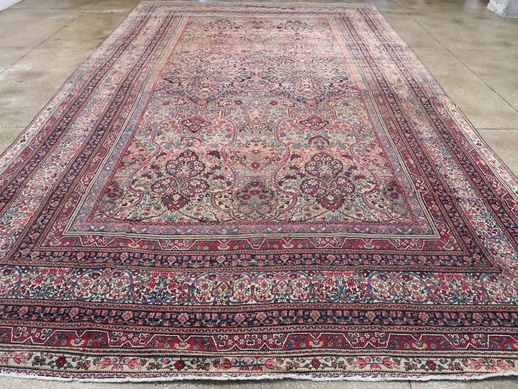 Antique Persian Lavar Kerman Carpet, No.9890 - Gsblank